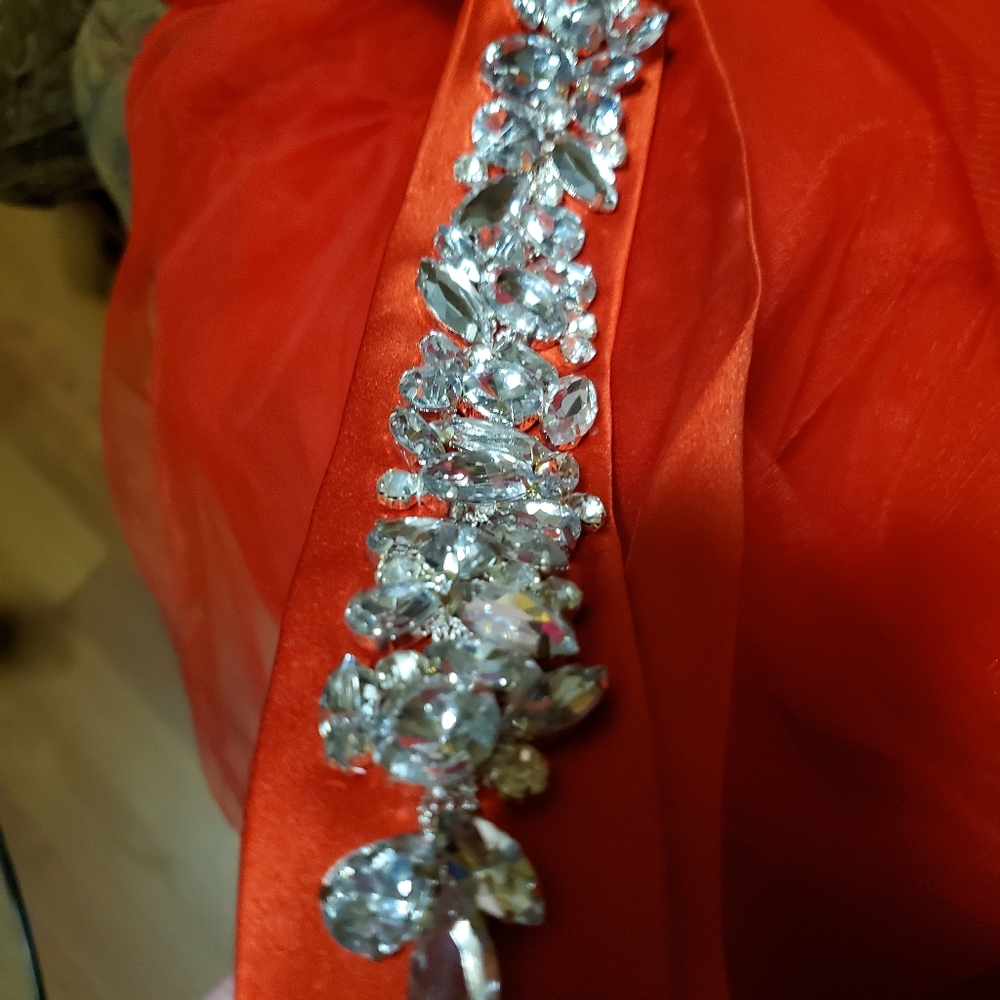 Girls Red Ballroom Dress,Size 6,Absolutely Gorgeous! - Picture 5 of 8